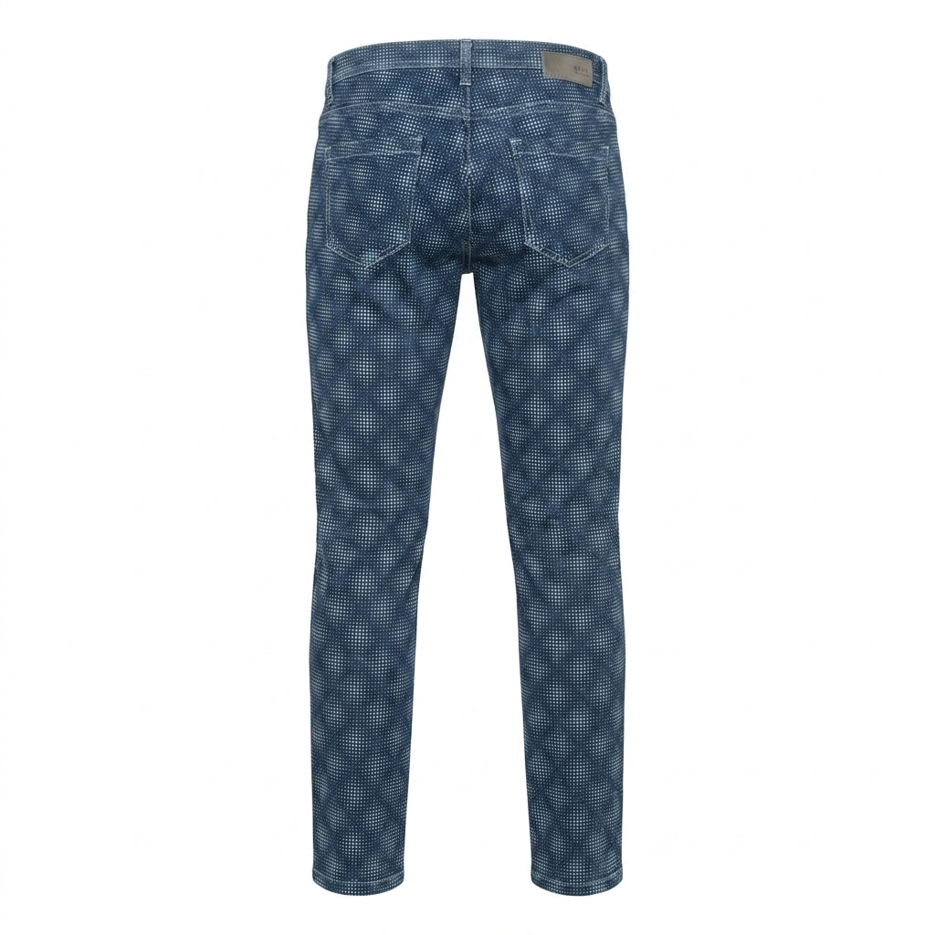 BRAX jeans featuring a geometric pattern available at Lestyle Boutique Melbourne