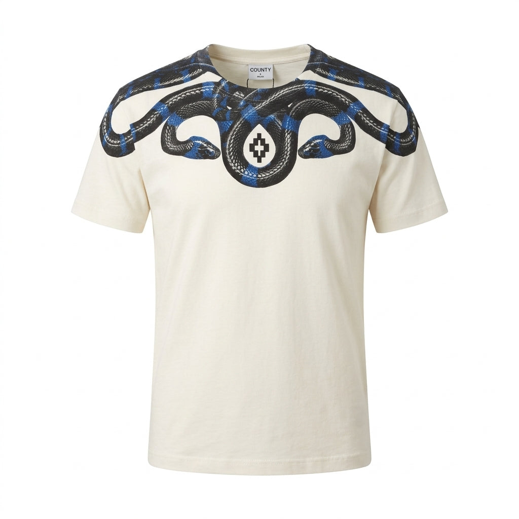 MARCELO BURLON T-shirt featuring serpent print available at Lestyle Boutique Melbourne