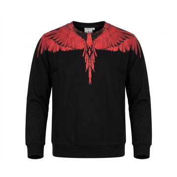MARCELO BURLON sweatshirt featuring red winged eagle graphic available at Lestyle Boutique Melbourne