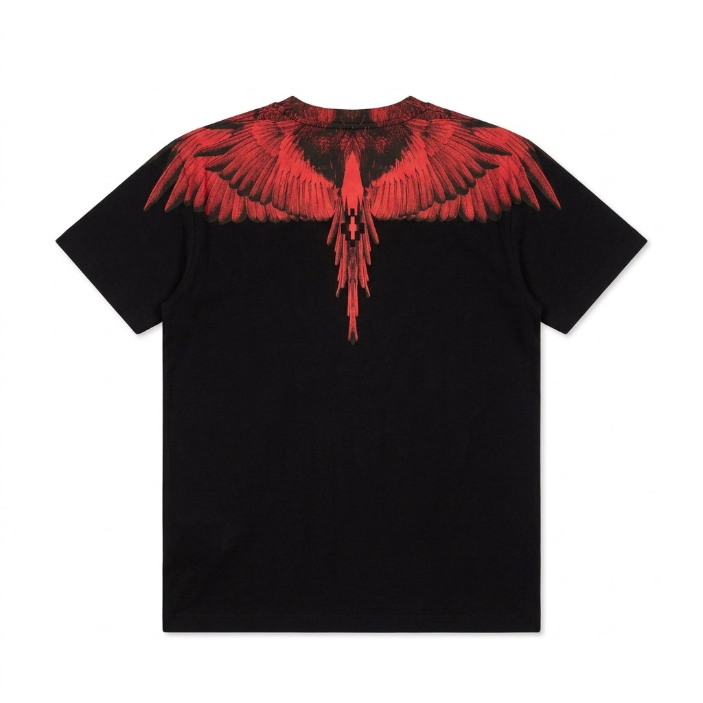 Marcelo Burlon t-shirt featuring red eagle graphic available at Lestyle Boutique Melbourne