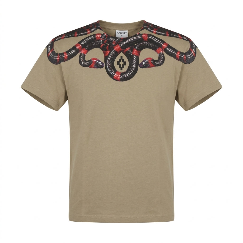 Marcelo Burlon T-shirt featuring graphic snake print available at Lestyle Boutique Melbourne
