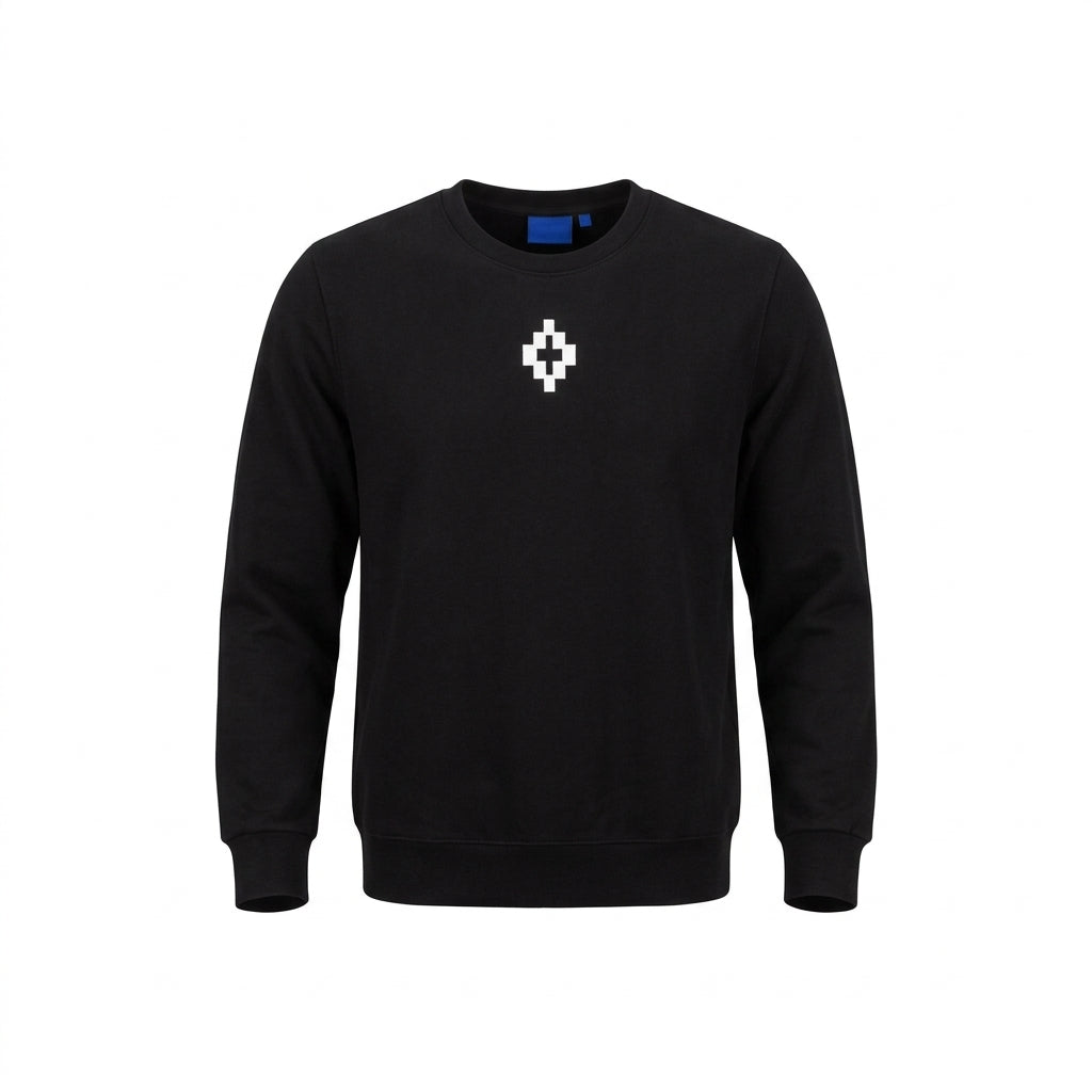 MARCELO BURLON sweatshirt featuring white cross logo available at Lestyle Boutique Melbourne