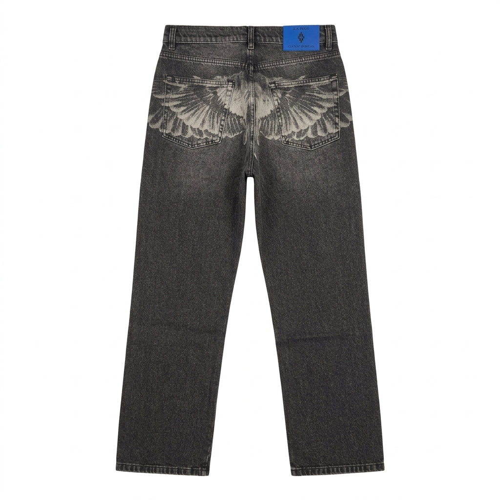 MARCELO BURLON jeans featuring dark denim wash available at Lestyle Boutique Melbourne