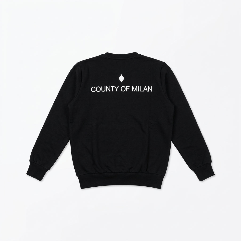 MARCELO BURLON sweatshirt featuring small cross logo available at Lestyle Boutique Melbourne