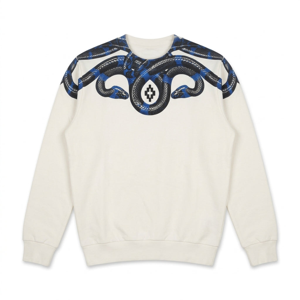 MARCELO BURLON sweatshirt featuring graphic snake motif available at Lestyle Boutique Melbourne