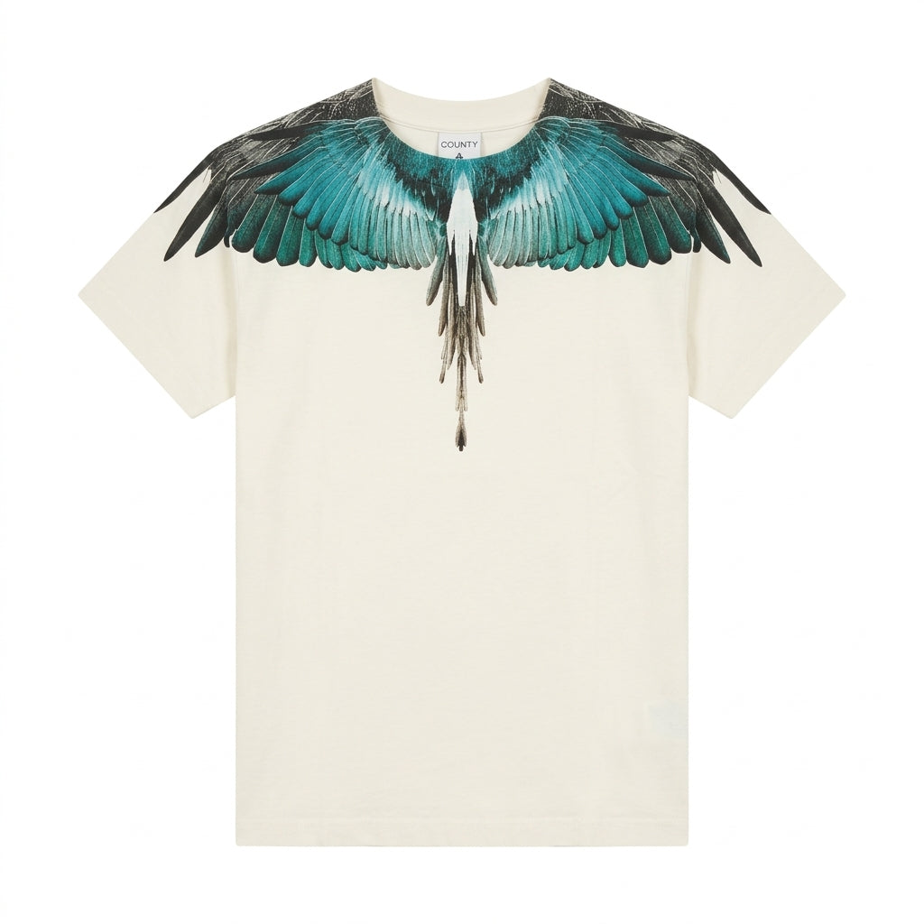 MARCELO BURLON t-shirt featuring eagle wing print available at Lestyle Boutique Melbourne