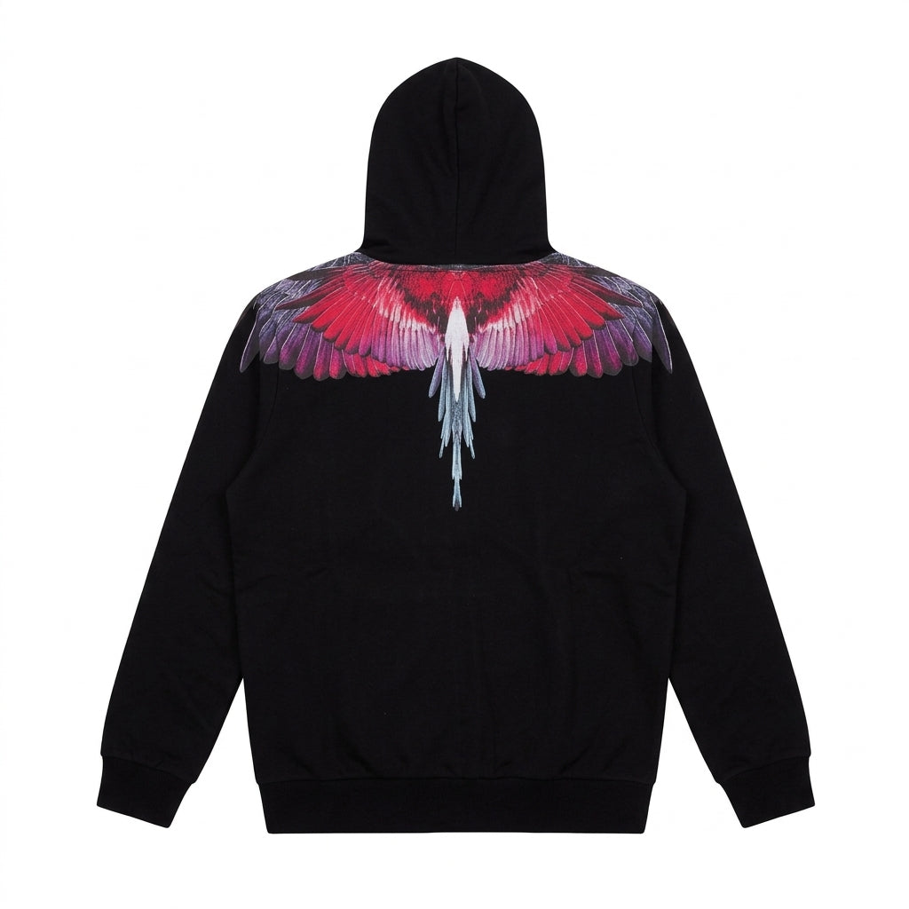 MARCELO BURLON hoodie featuring colorful wing print available at Lestyle Boutique Melbourne