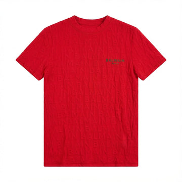 Balmain T-Shirt featuring embossed logo available at Lestyle Boutique Melbourne