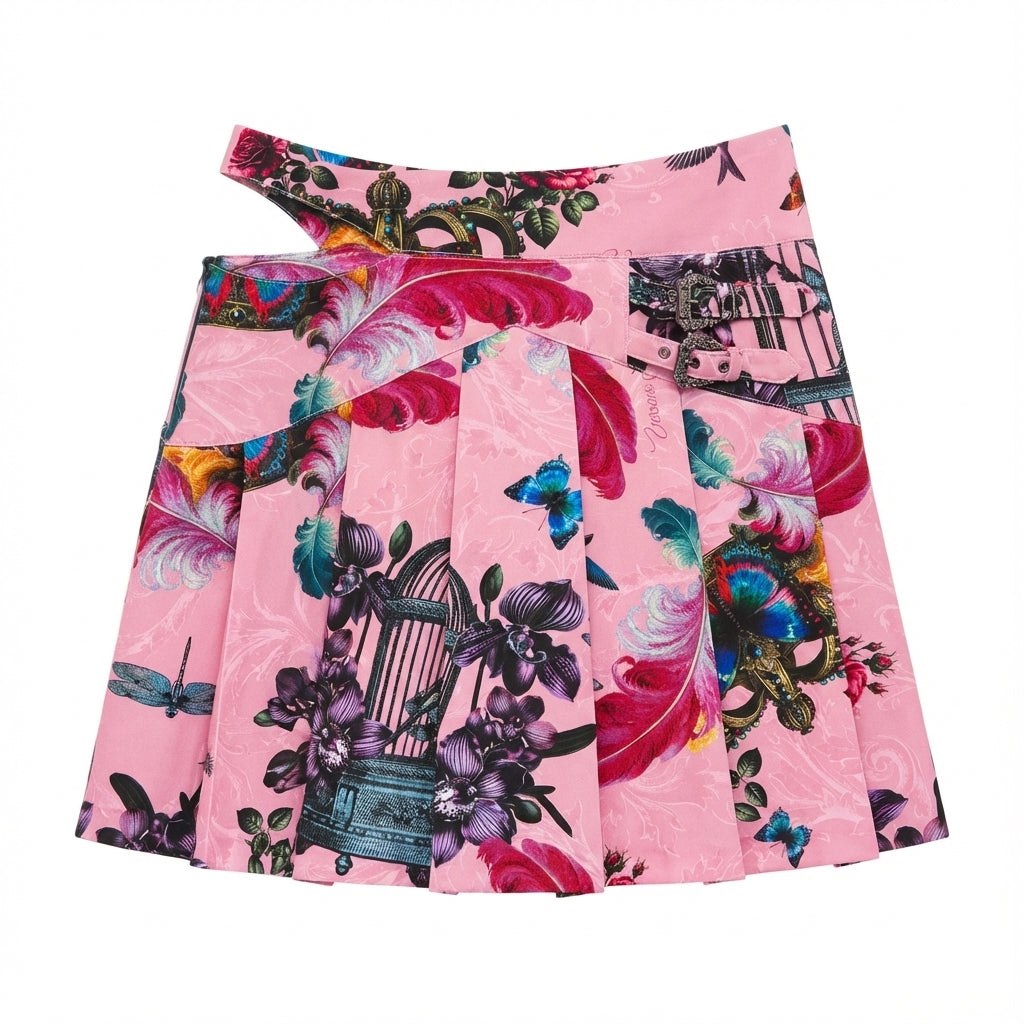 Versace Jeans Couture skirt featuring vibrant print available at Lestyle Boutique Melbourne