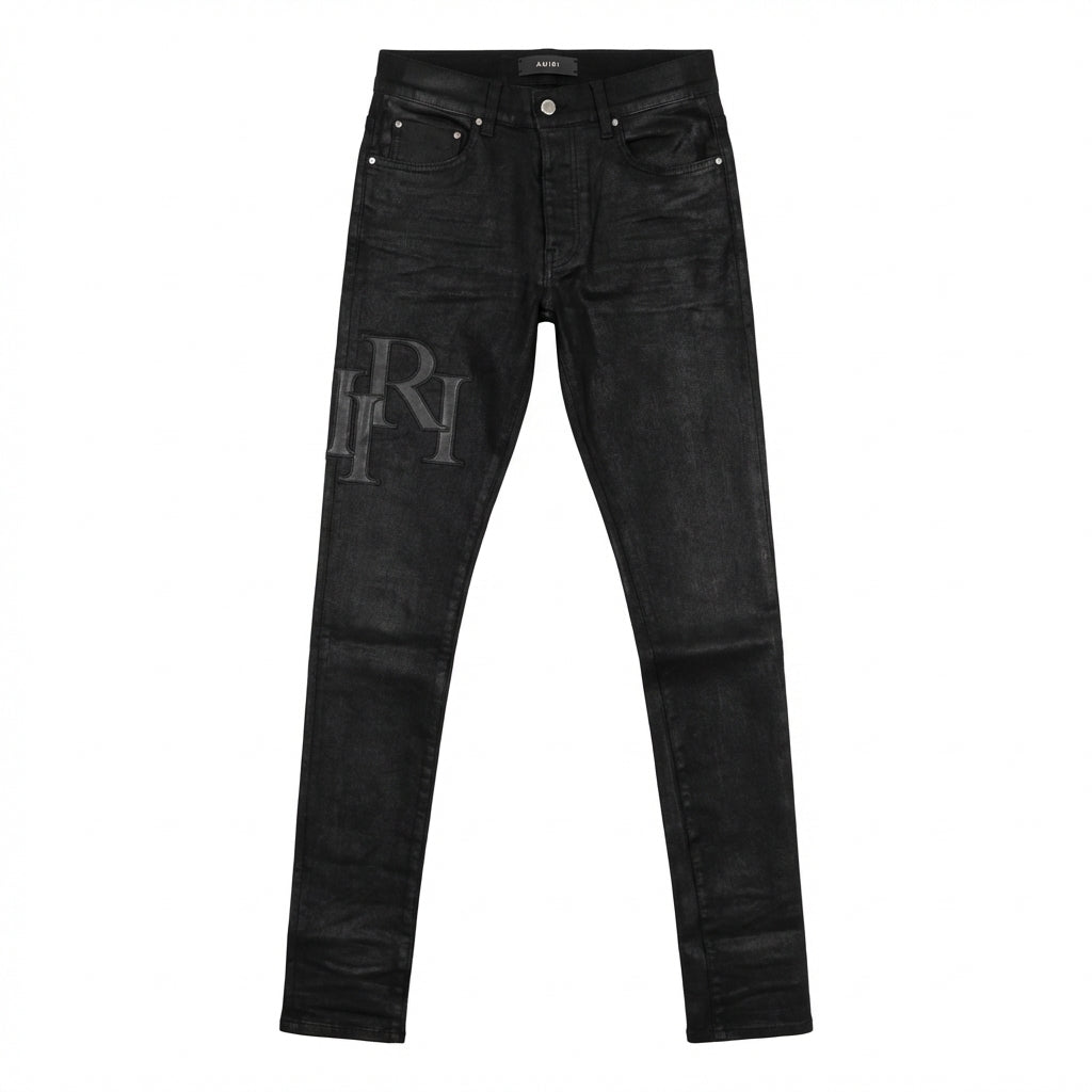 AMIRI jeans featuring black wax finish available at Lestyle Boutique Melbourne