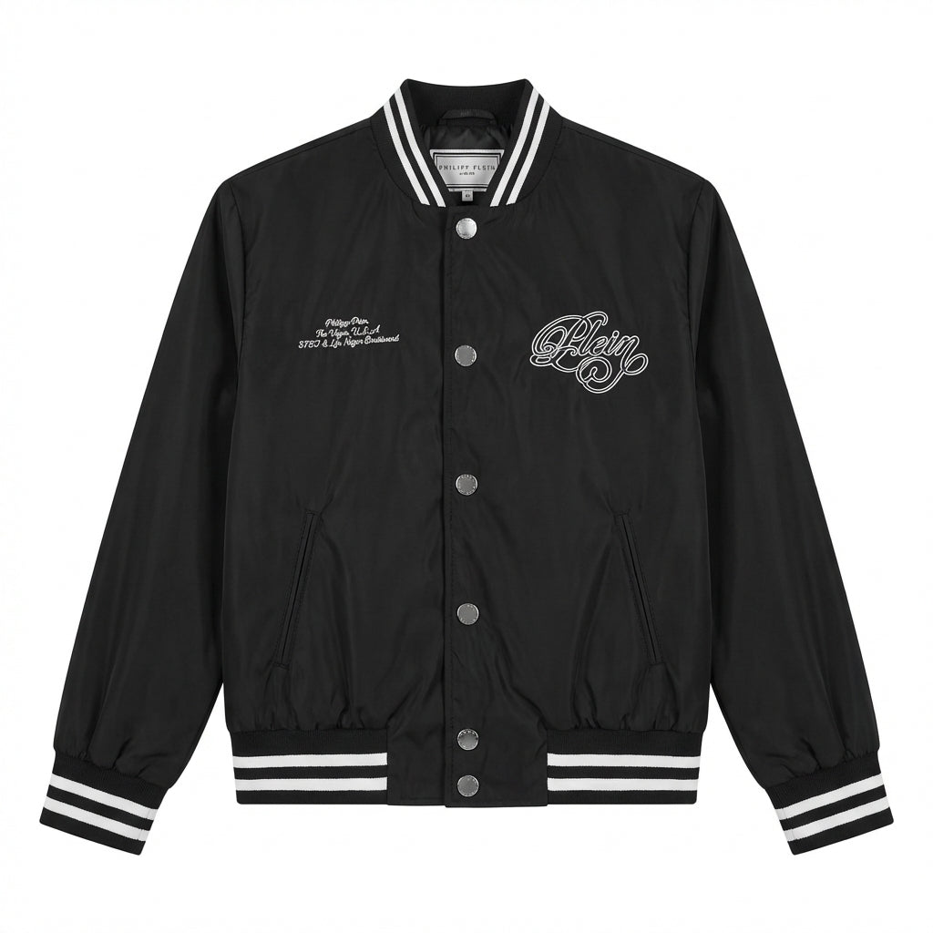 Philipp Plein junior college jacket featuring varsity style available at Lestyle Boutique Melbourne