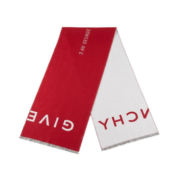 Givenchy scarf featuring bold color blocking and logo design, available at Lestyle Boutique Melbourne
