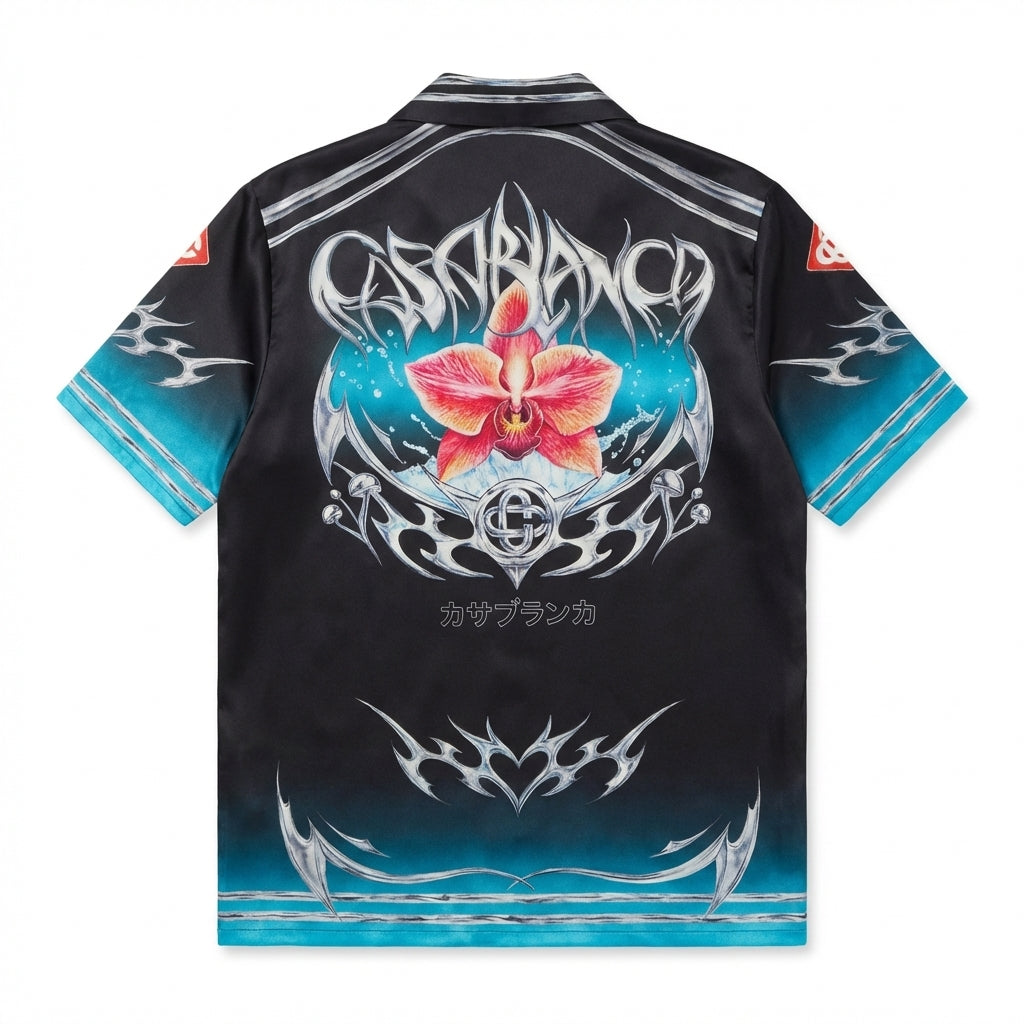 Casa Blanca shirt featuring a floral and abstract design available at Lestyle Boutique Melbourne