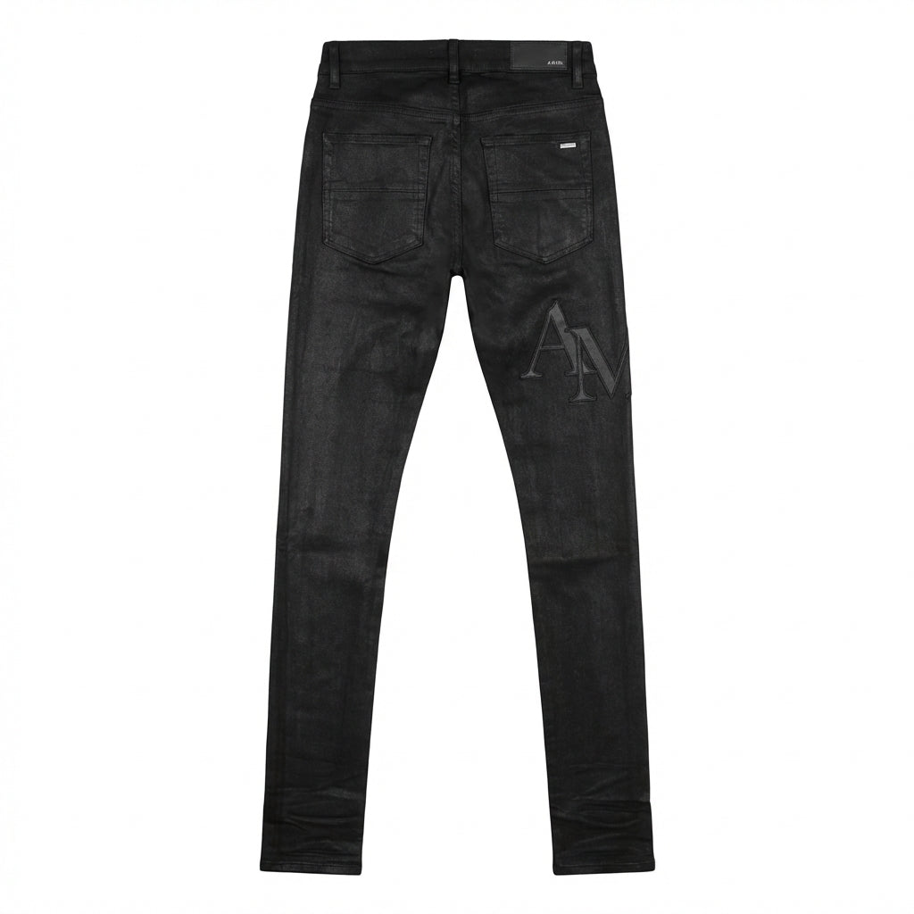 AMIRI jeans featuring black wax finish available at Lestyle Boutique Melbourne
