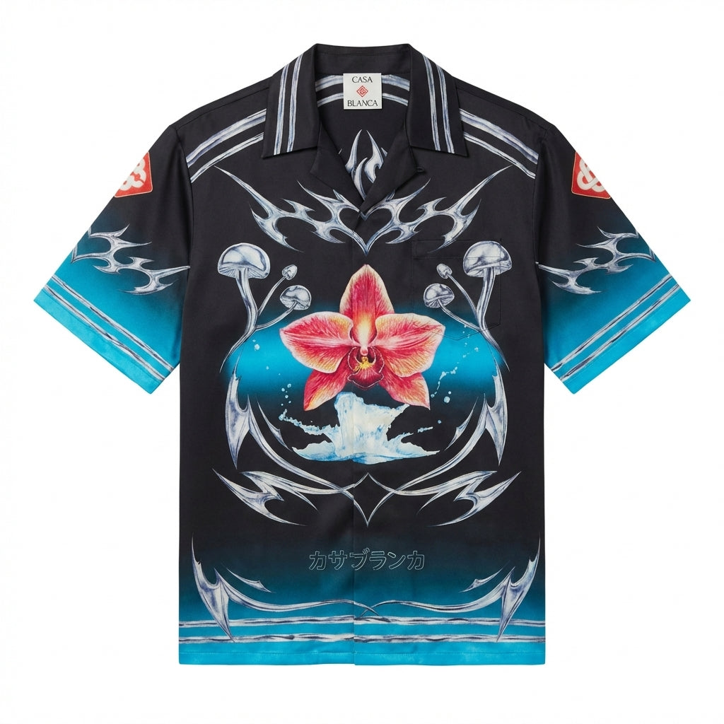 Casa Blanca shirt featuring a floral and abstract design available at Lestyle Boutique Melbourne