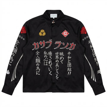 Casablanca shirt featuring Japanese characters and symbols available at Lestyle Boutique Melbourne