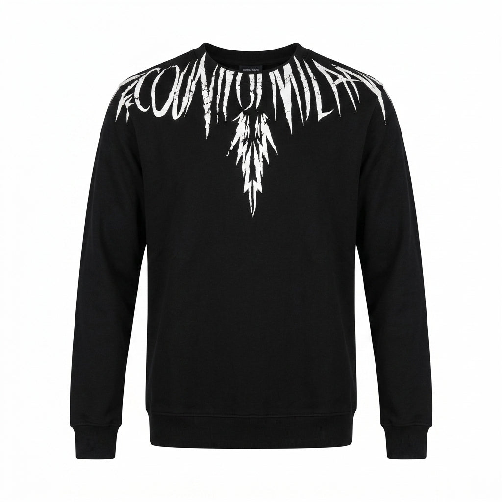 Marcelo Burlon sweatshirt featuring bold graphic text available at Lestyle Boutique Melbourne