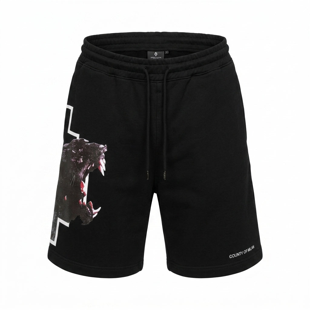 Marcelo Burlon sweatshorts featuring a graphic design available at Lestyle Boutique Melbourne