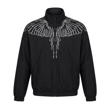 Marcelo Burlon nylon jacket featuring a white geometric eagle design available at Lestyle Boutique Melbourne