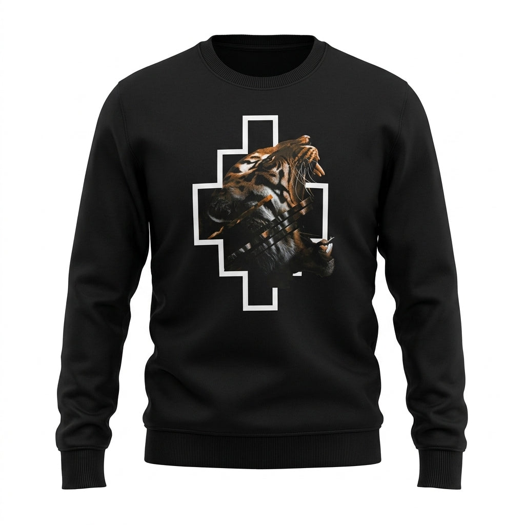 Marcelo Burlon sweatshirt featuring a tiger graphic available at Lestyle Boutique Melbourne