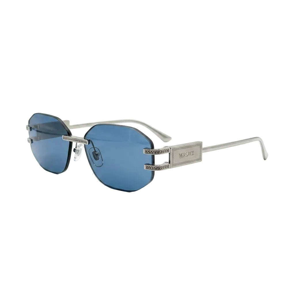 Versace sunglasses featuring blue and silver lenses available at Lestyle Boutique Melbourne