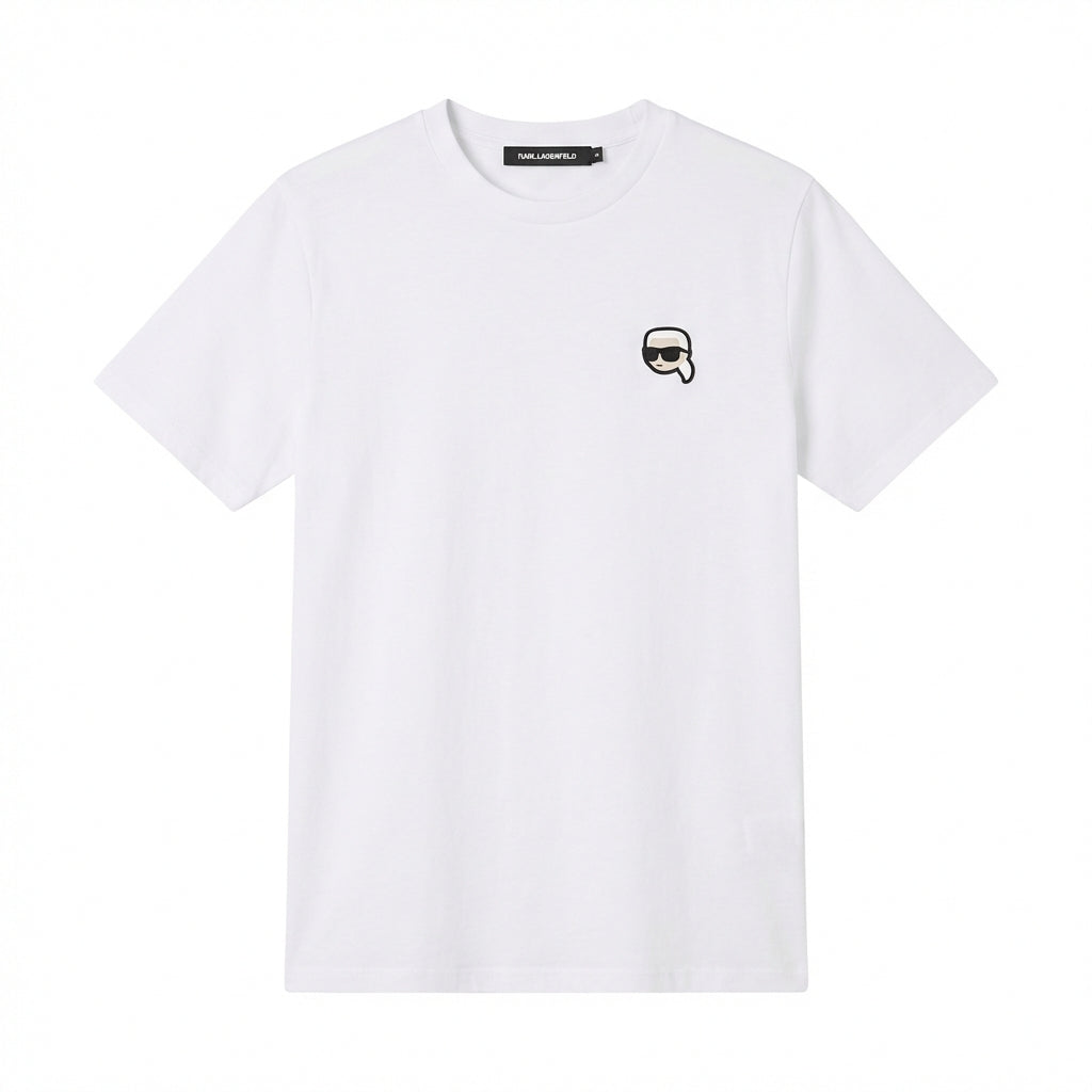 Karl Lagerfeld T-shirt featuring a cartoon face with sunglasses available at Lestyle Boutique Melbourne