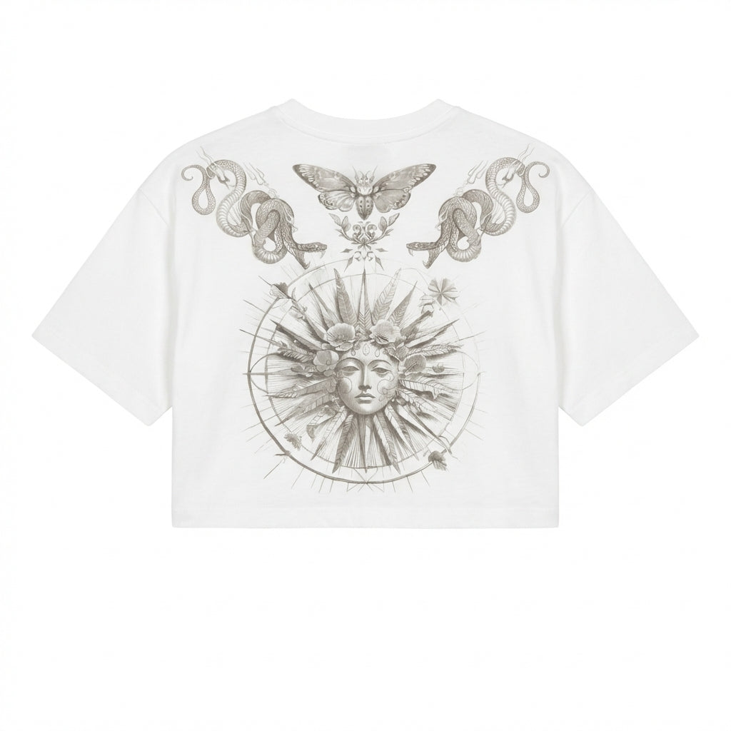 Philipp Plein junior girl T-shirt featuring butterfly and snake graphic available at Lestyle Boutique Melbourne