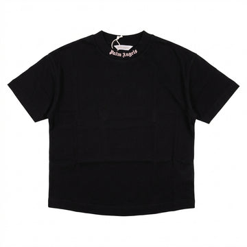 Palm Angels baby pink logo T-shirt featuring over logo design available at Lestyle Boutique Melbourne