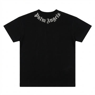 Palm Angels brushed logo T-shirt in nero/black available at Lestyle Boutique Melbourne