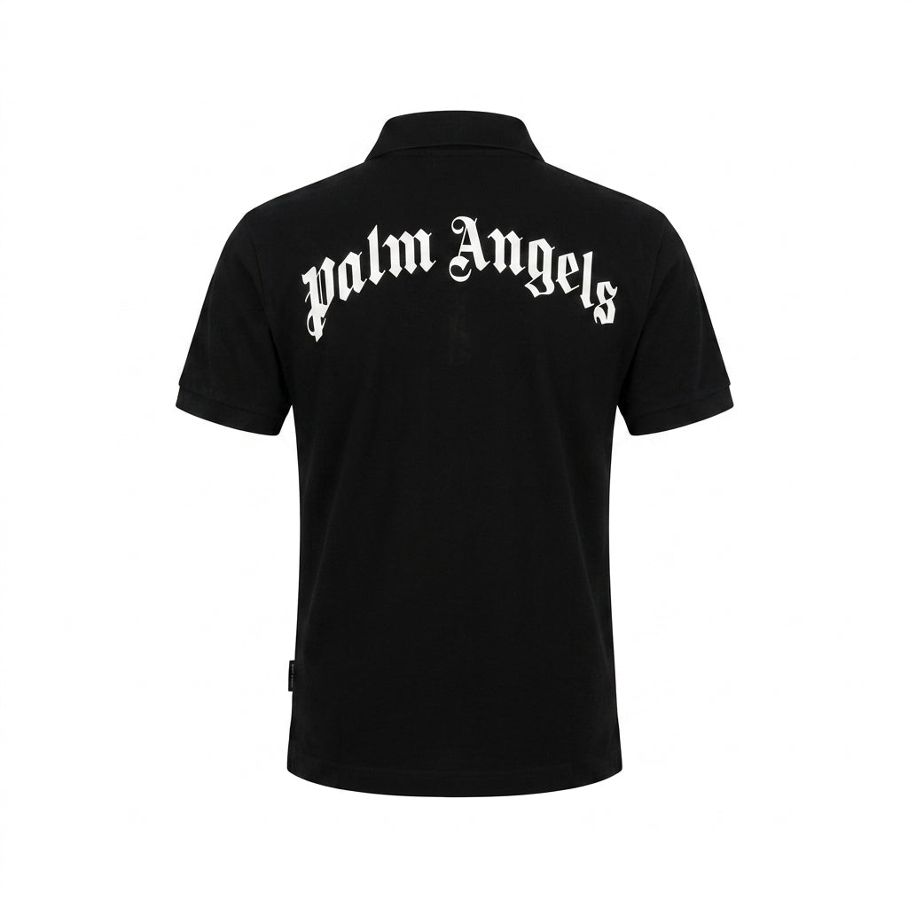 Palm Angels polo shirt featuring classic collar available at Lestyle Boutique Melbourne