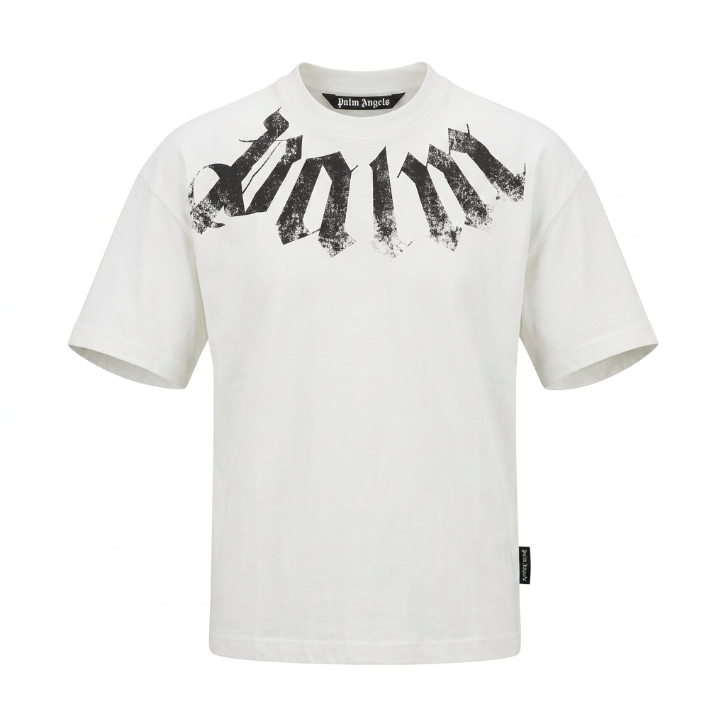 Palm Angels T-shirt featuring bold graphic print available at Lestyle Boutique Melbourne