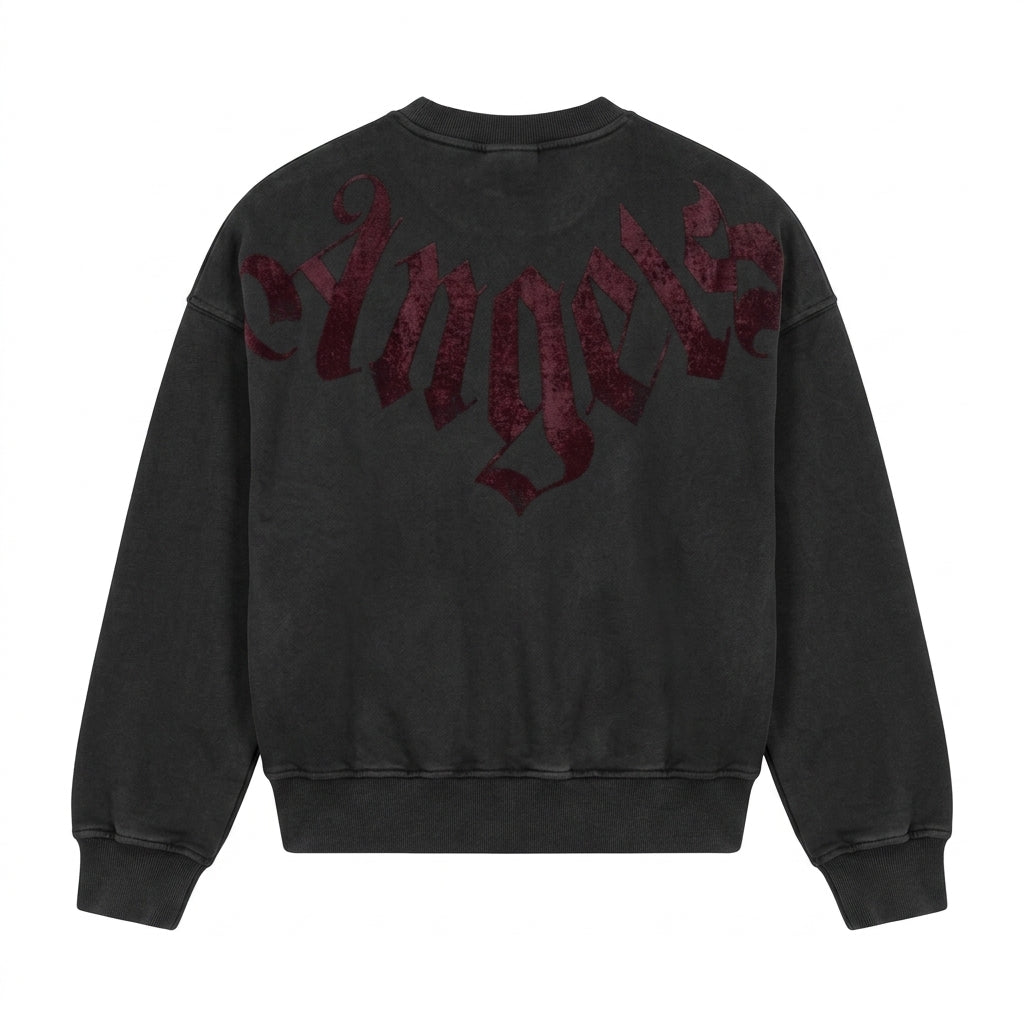 Palm Angels sweatshirt featuring red paint effect design available at Lestyle Boutique Melbourne