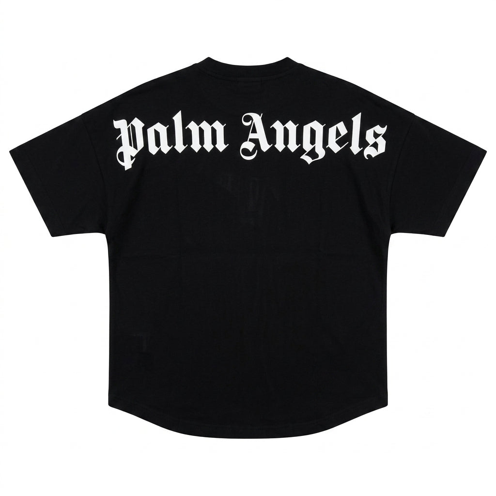 Palm Angels T-Shirt featuring classic branding, available at Lestyle Boutique Melbourne