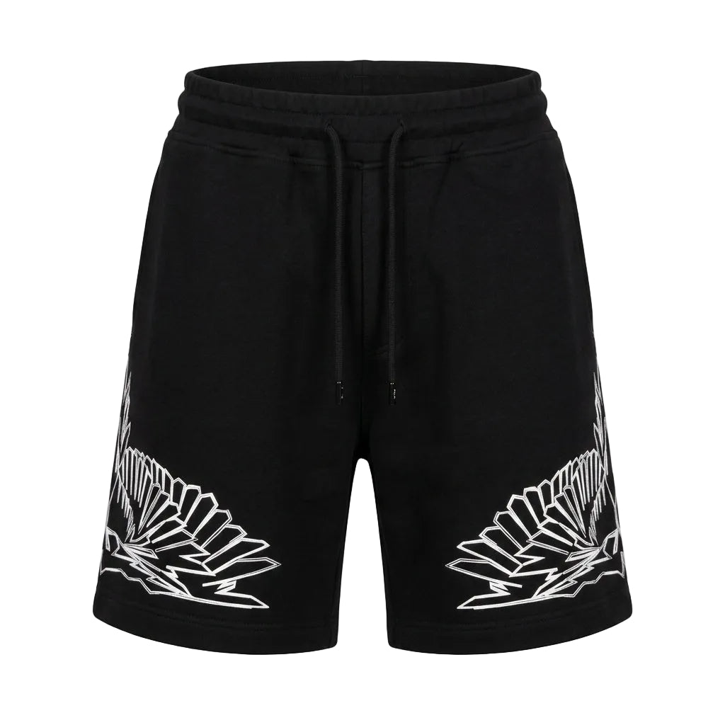 Marcelo Burlon sweatshorts featuring graphic design available at Lestyle Boutique Melbourne