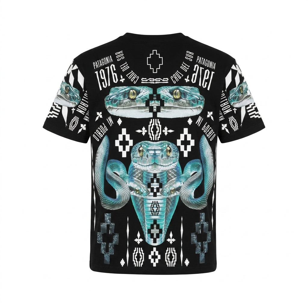 Marcelo Burlon T-shirt featuring a serpent and skull design available at Lestyle Boutique Melbourne