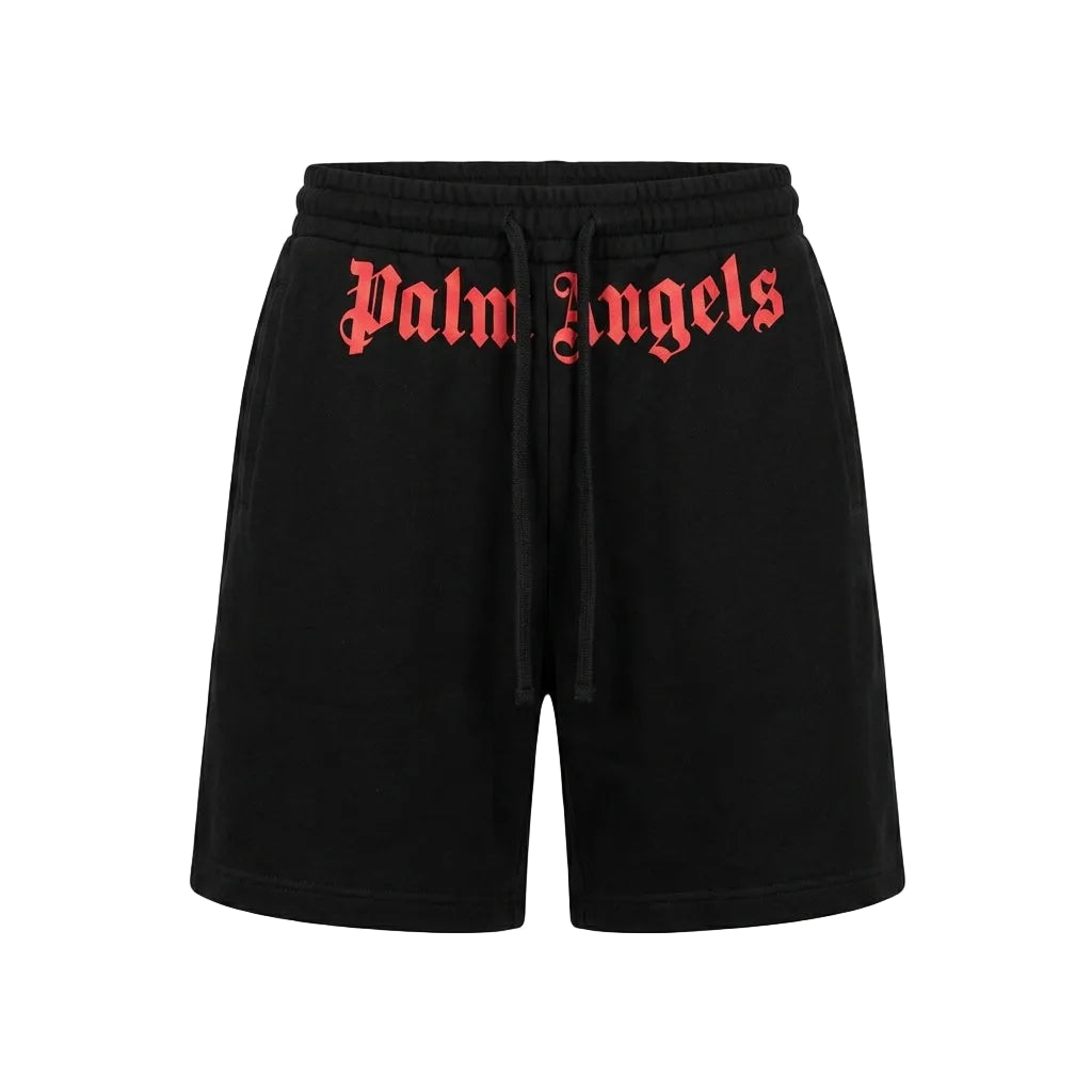 Palm Angels shorts featuring bold logo available at Lestyle Boutique Melbourne