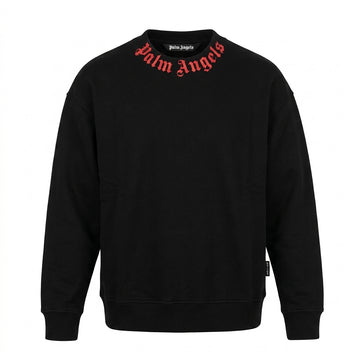 Palm Angels sweatshirt featuring logo on collar available at Lestyle Boutique Melbourne