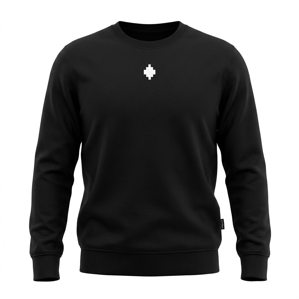 Marcelo Burlon sweatshirt featuring a pixelated cross logo available at Lestyle Boutique Melbourne