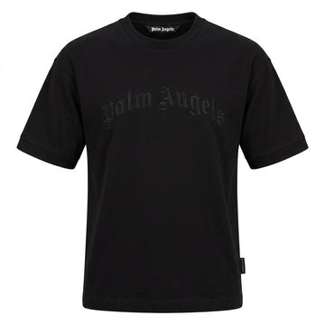 Palm Angels T-shirt featuring embossed logo available at Lestyle Boutique Melbourne