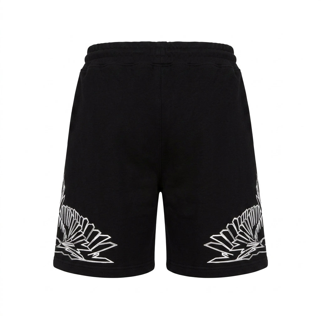 Marcelo Burlon sweatshorts featuring graphic design available at Lestyle Boutique Melbourne