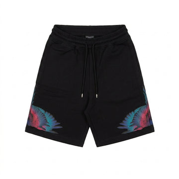 Marcelo Burlon sweatshorts featuring colorful wing print available at Lestyle Boutique Melbourne