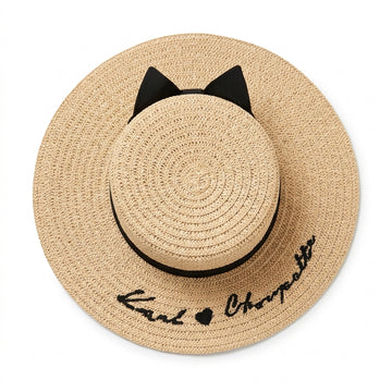 KARL LAGERFELD hat featuring woven straw design available at Lestyle Boutique Melbourne