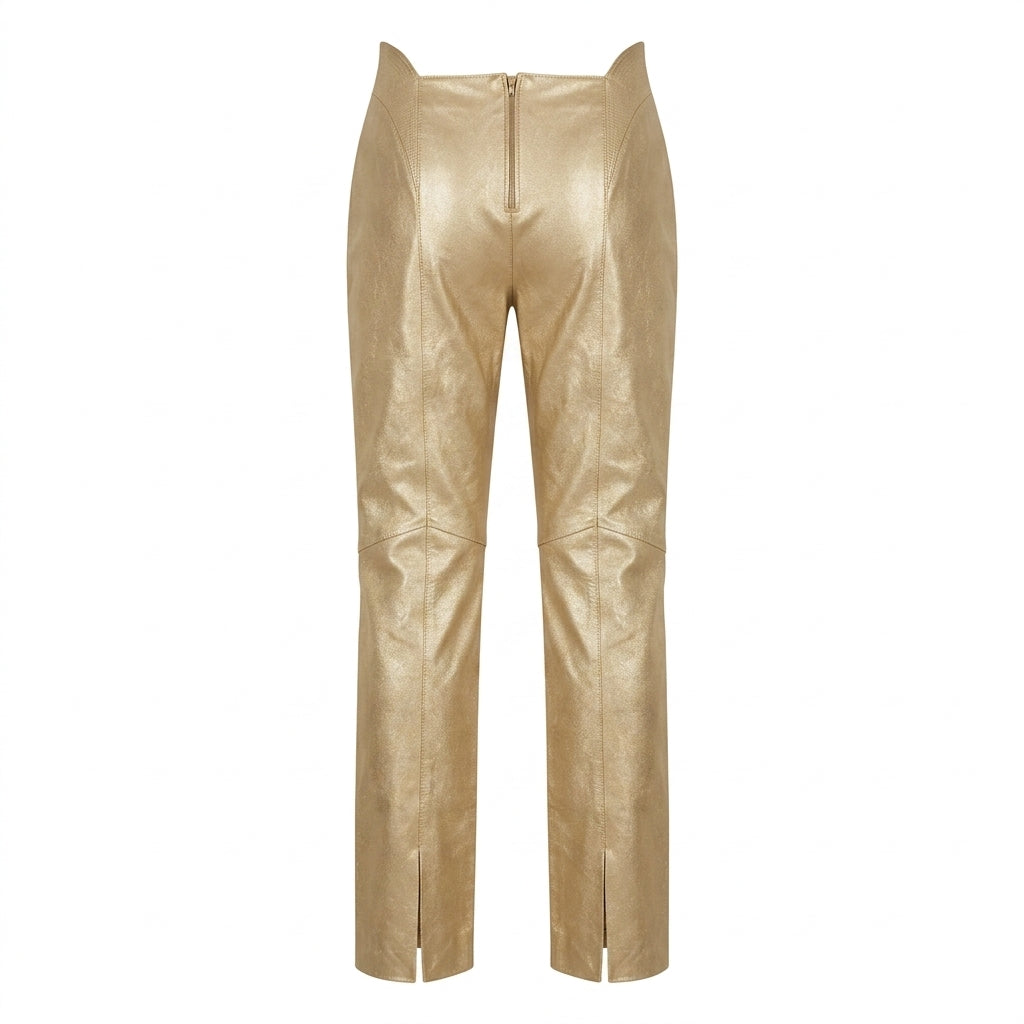 Versace Jeans Couture pants featuring a metallic finish available at Lestyle Boutique Melbourne
