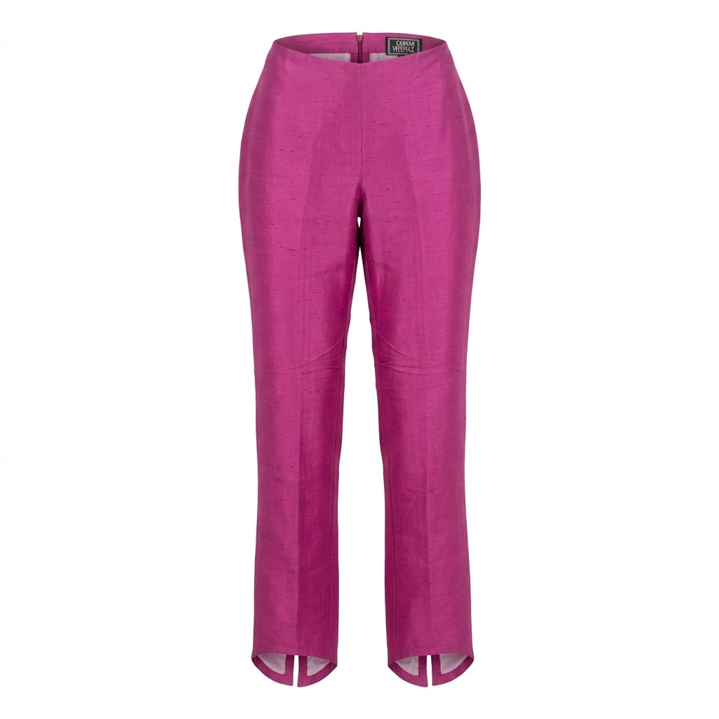 Versace pants featuring vibrant pink color available at Lestyle Boutique Melbourne