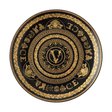 Versace 33cm plate featuring gold detailing available at Lestyle Boutique Melbourne