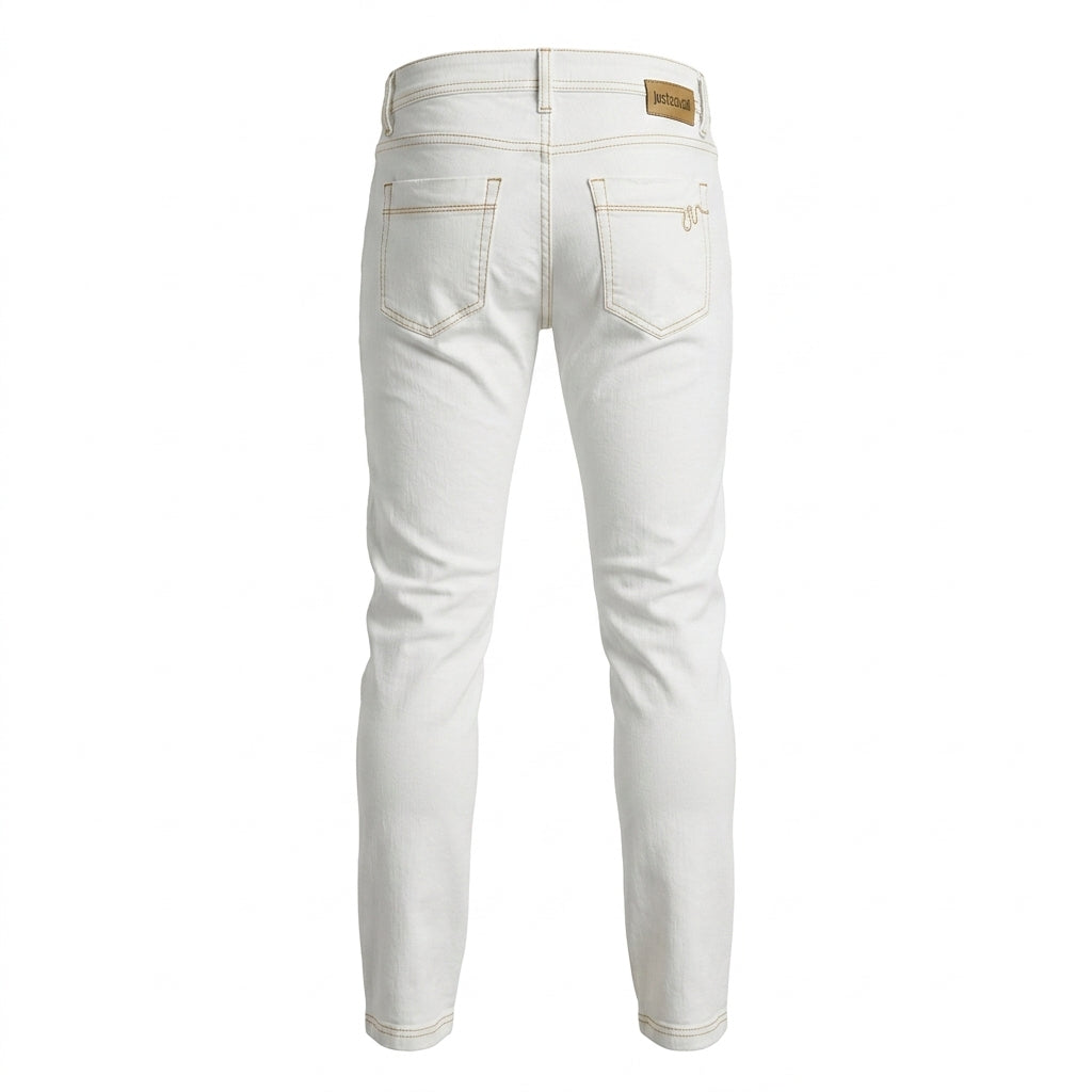 JUST CAVALLI jeans featuring classic white design available at Lestyle Boutique Melbourne