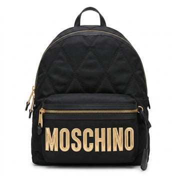 Moschino backpack featuring bold logo available at Lestyle Boutique Melbourne