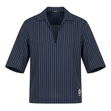 BALMAIN men's tunic featuring pinstripes available at Lestyle Boutique Melbourne