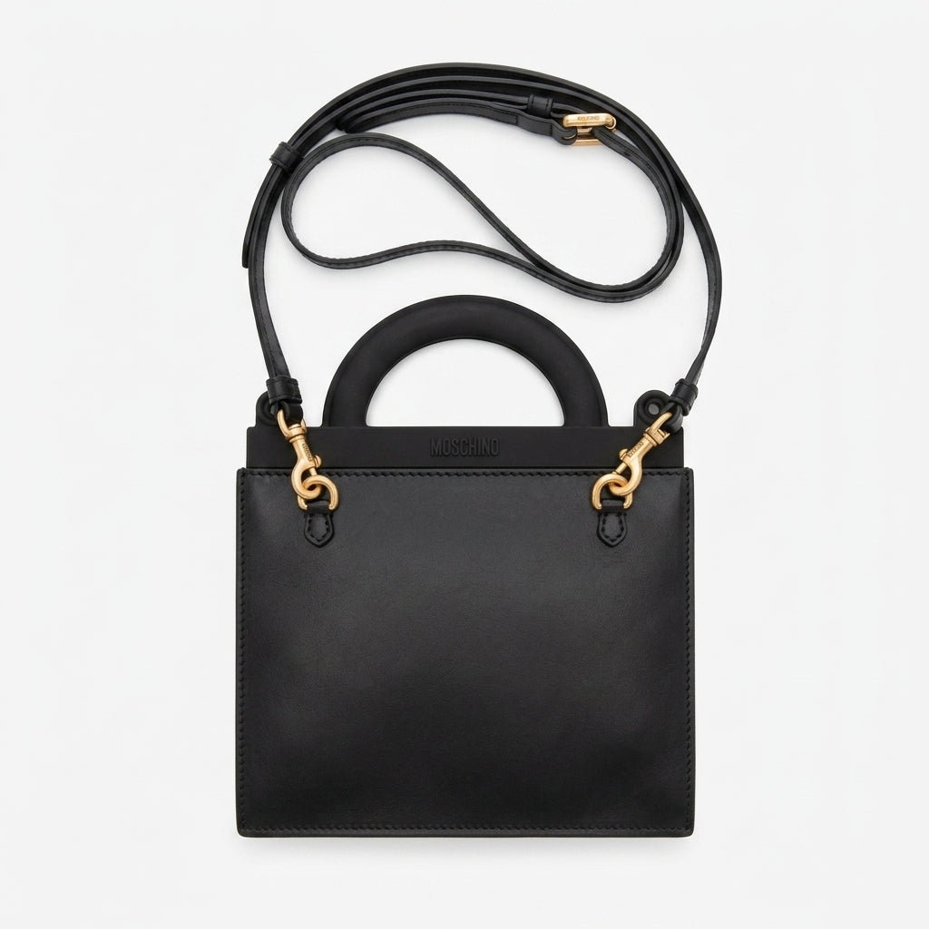 Moschino shoulder bag featuring bold logo available at Lestyle Boutique Melbourne