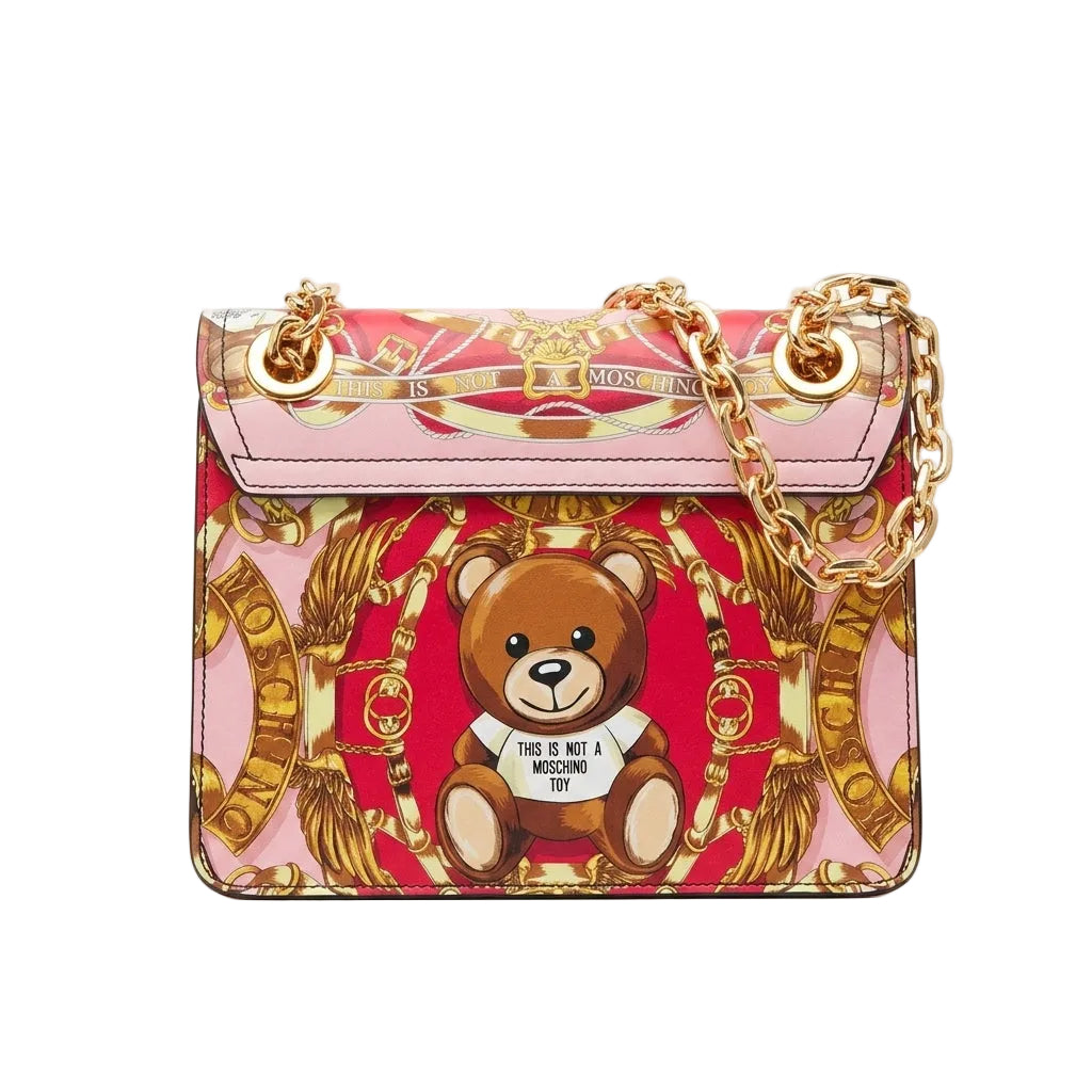 Moschino shoulder bag featuring a teddy bear design available at Lestyle Boutique Melbourne